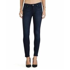 NWT PAIGE Verdugo Women's Size 25 Ankle Mid Rise Ultra Skinny Jean Dark Gray